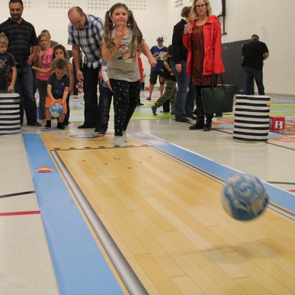 Math N' Bowl Bowl for fractions probability math additions subtraction games mat