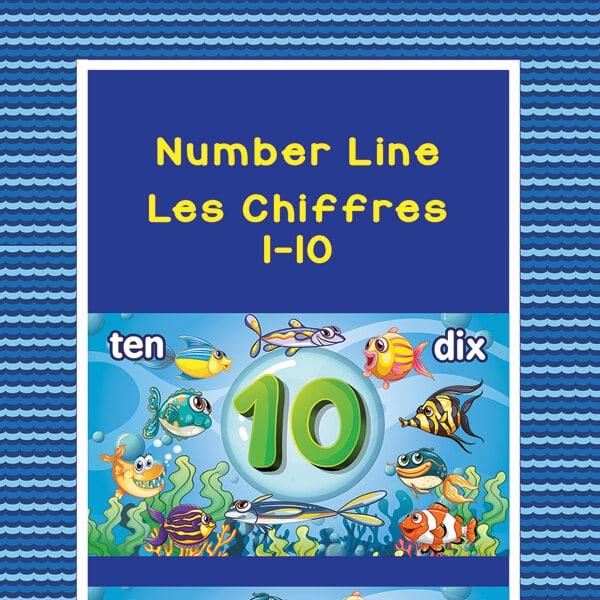 Fishy Number Line 1-10 number recognition