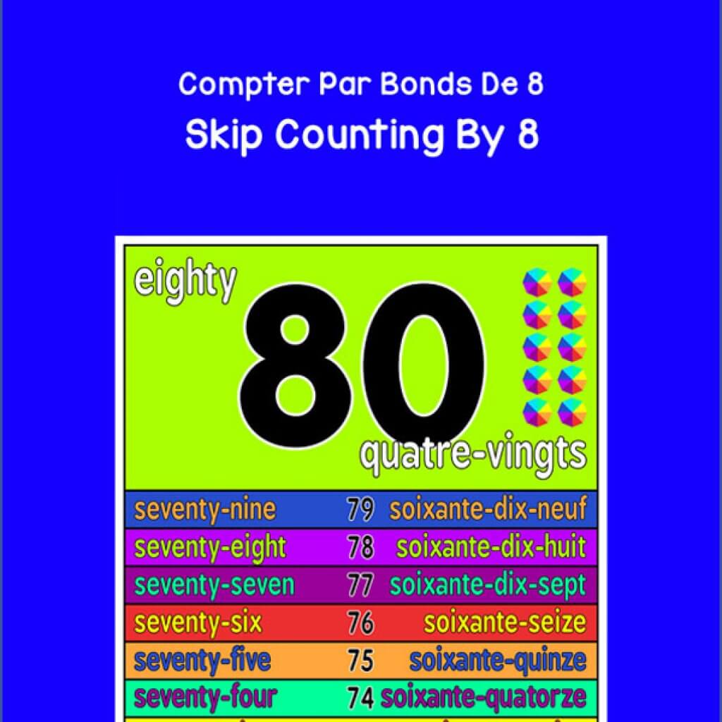 Skip Counting by 8 Jump2Math Sensory Paths & Physical Math