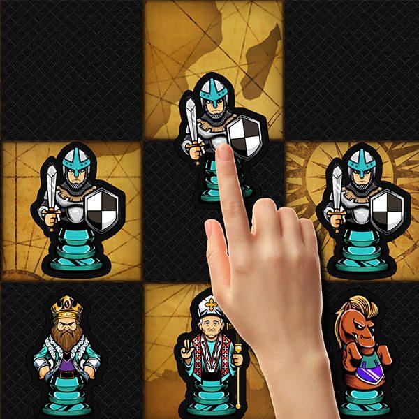 Chess puzzle sticker and magnet. Mate in 2. - Chess - Pin