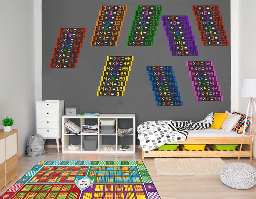 Minecraft, Home decor decals, Math