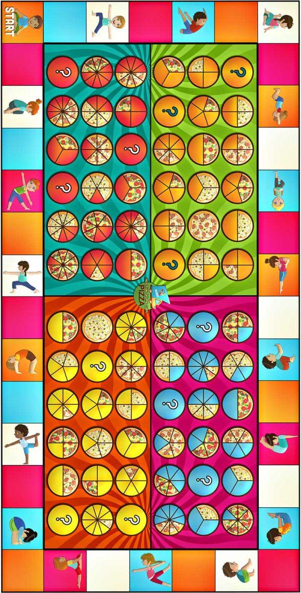 Pizza Fractions Yoga
